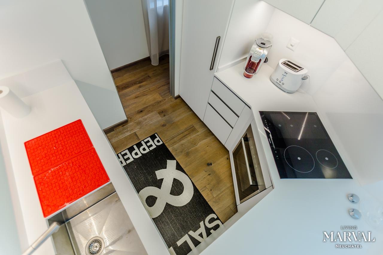 Aparthotel Les Galeries Marval Neuchâtel Esterno foto